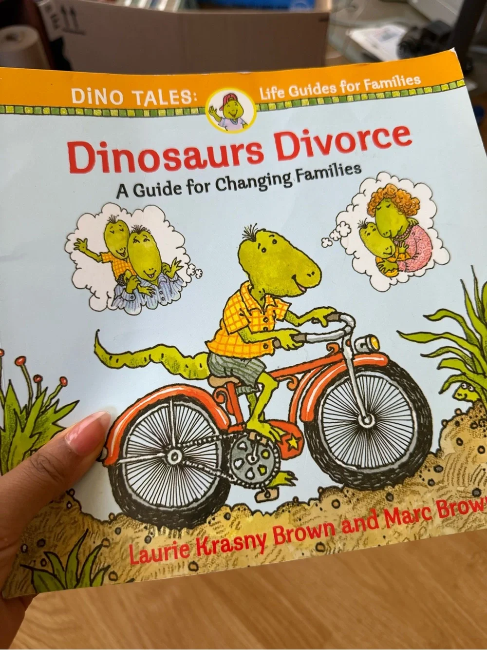Dinosaurs Divorce - Children's Book (Blue, Orange, Green)